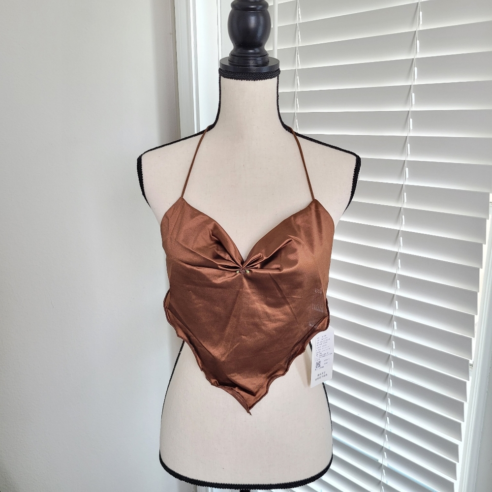 Satin Halter Top